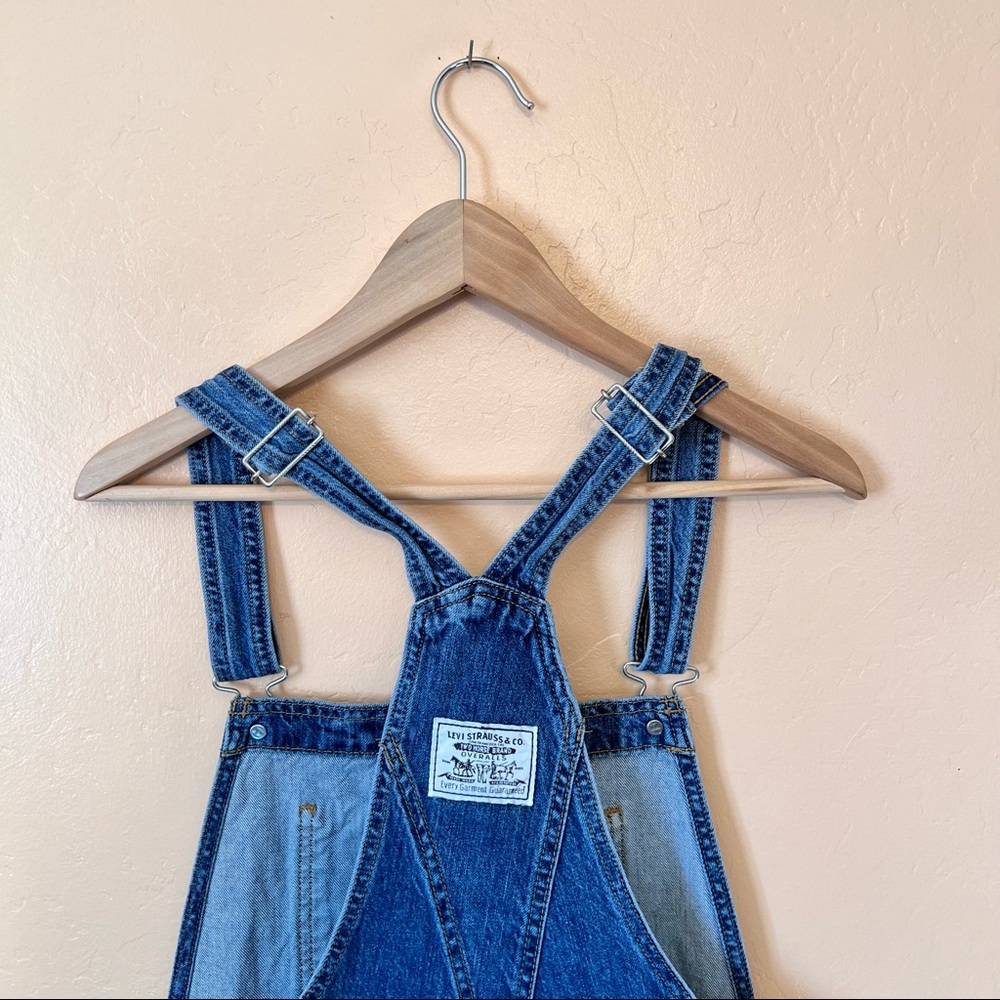 Levi Denim Short Overalls